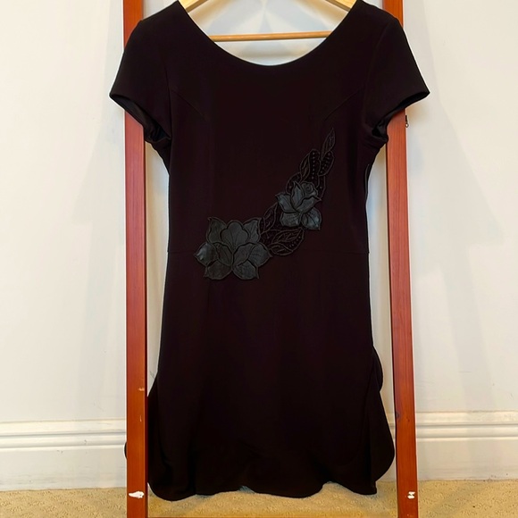 Zara Dresses & Skirts - ZARA Collection Embroidered Black Lined Mini Dress Size M